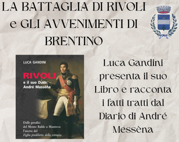 Presentazione del libro "Rivoli e il suo Duca: André Masséna"
