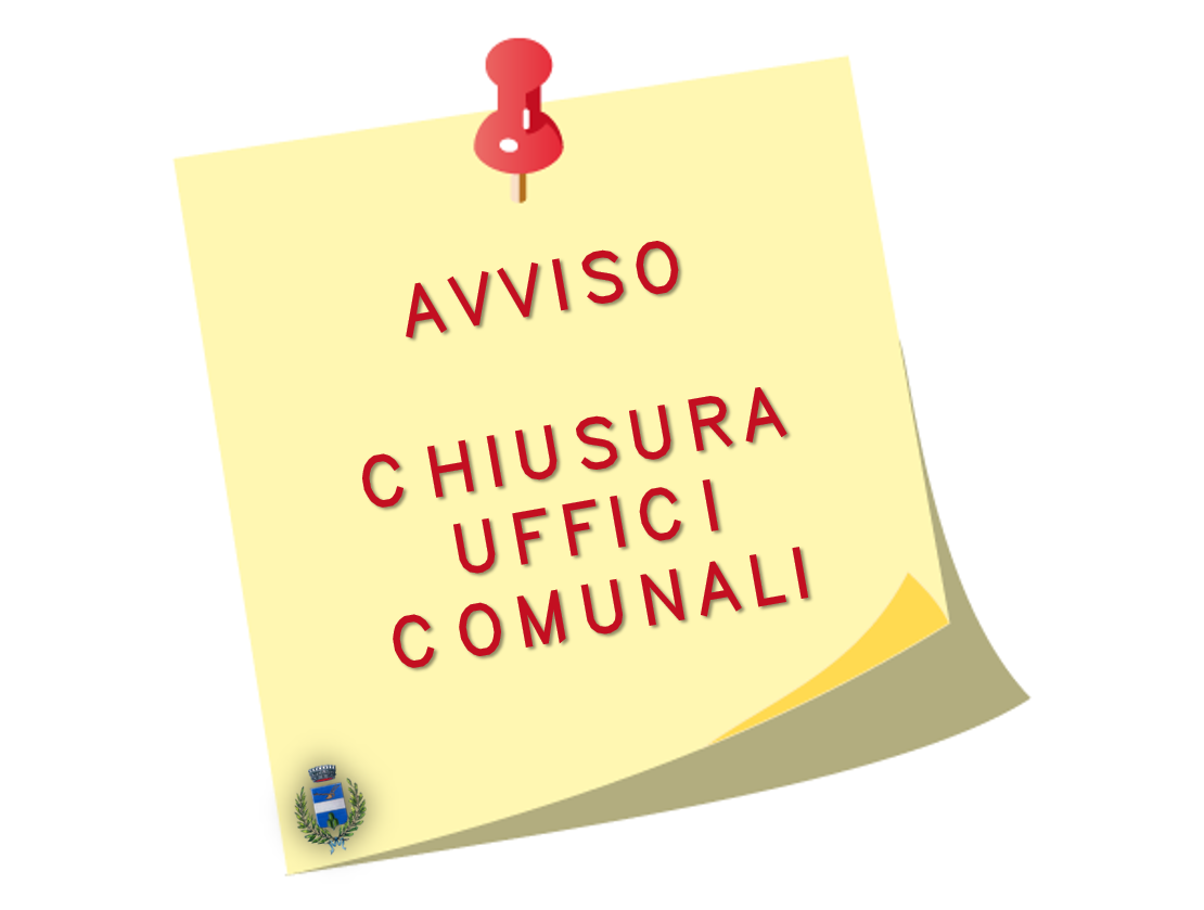 Chiusura uffici comunali lunedì 25 luglio