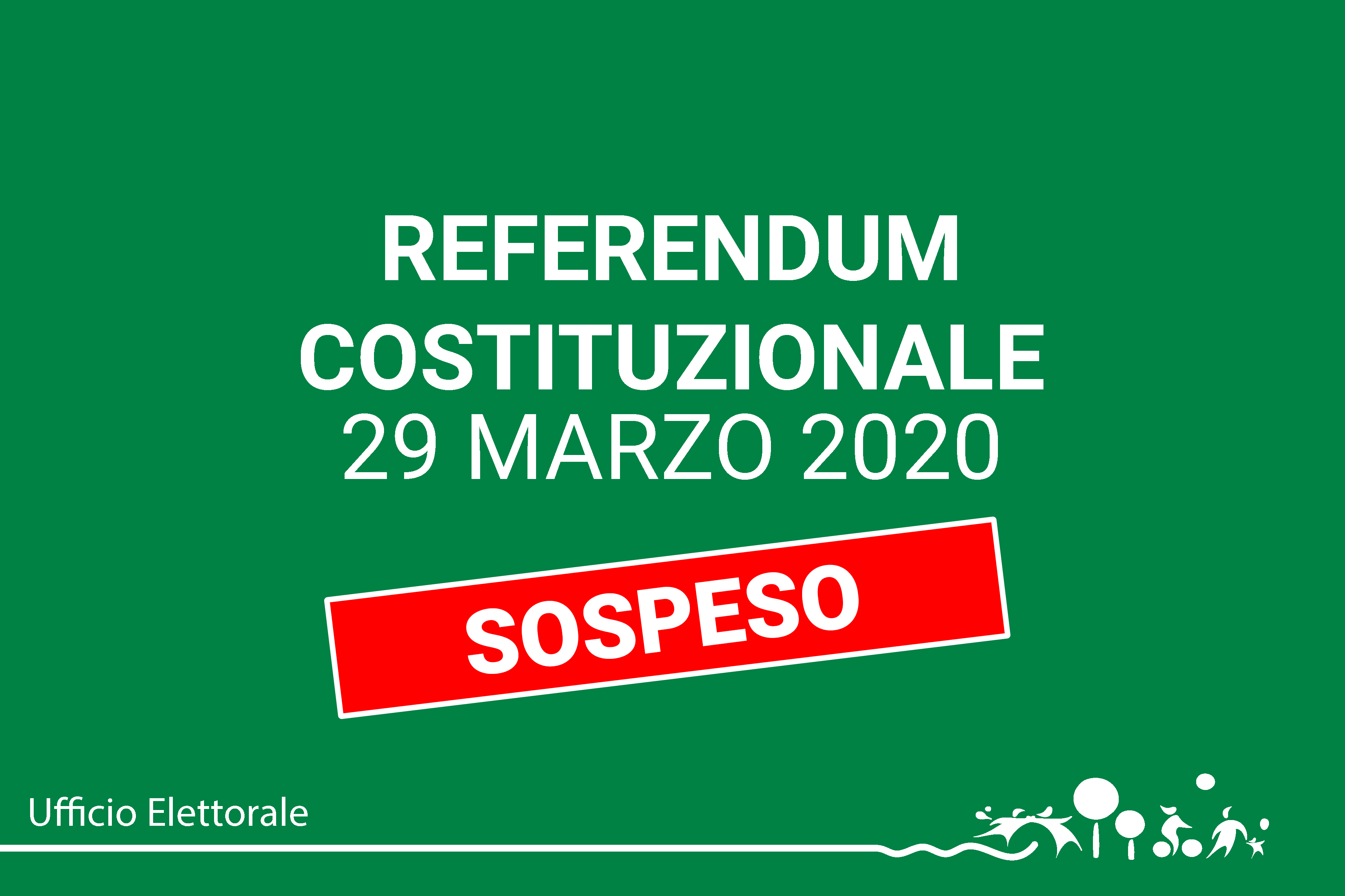 Referendum costituzionale del 29.03.2020 - sospensione 