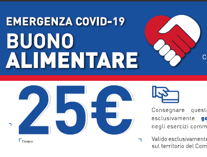 Emergenza coronavirus - assegnazione buoni spesa