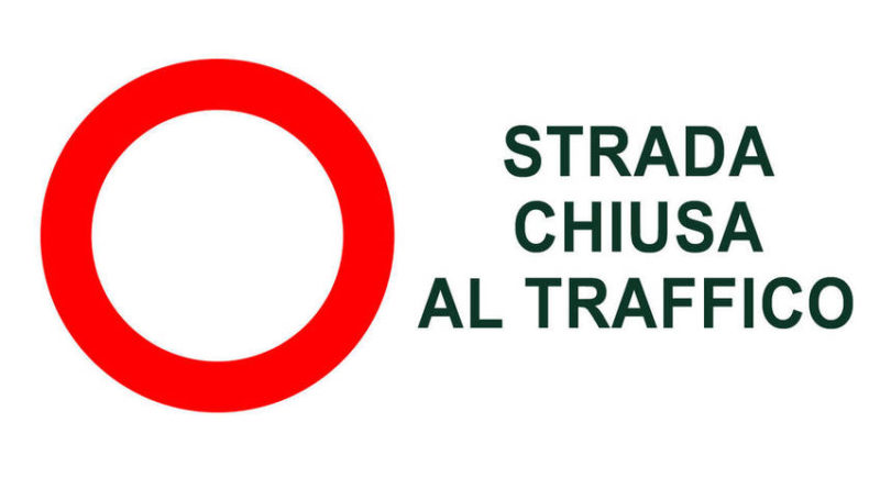 Avviso di interruzione della strada provinciale sp11 in direzione rivoli v.se