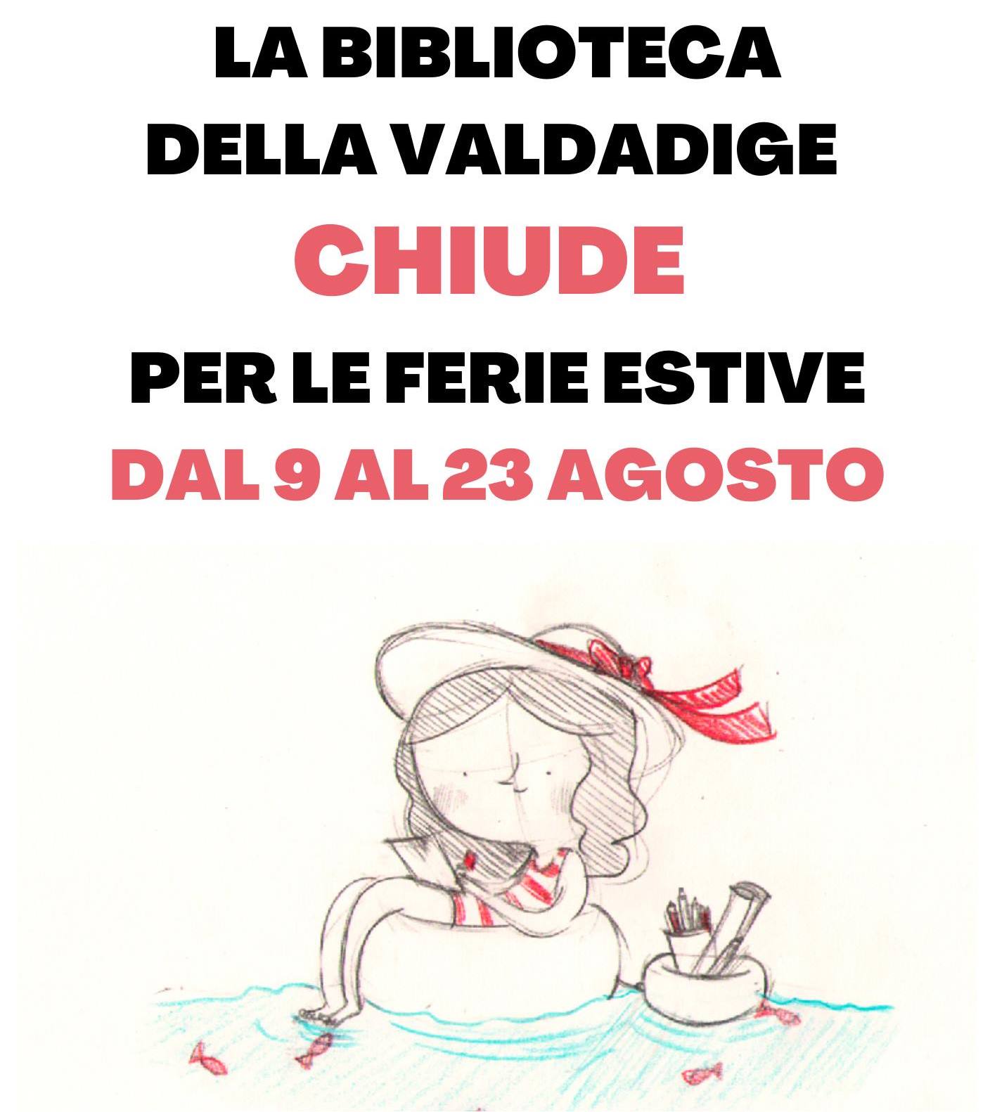 Chiusura estiva biblioteca